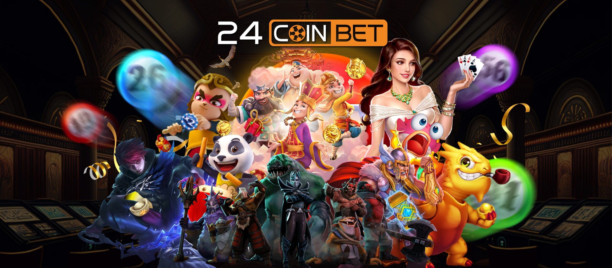 GAME SELECTION AT 24 COIN BET ONLINE CASINO